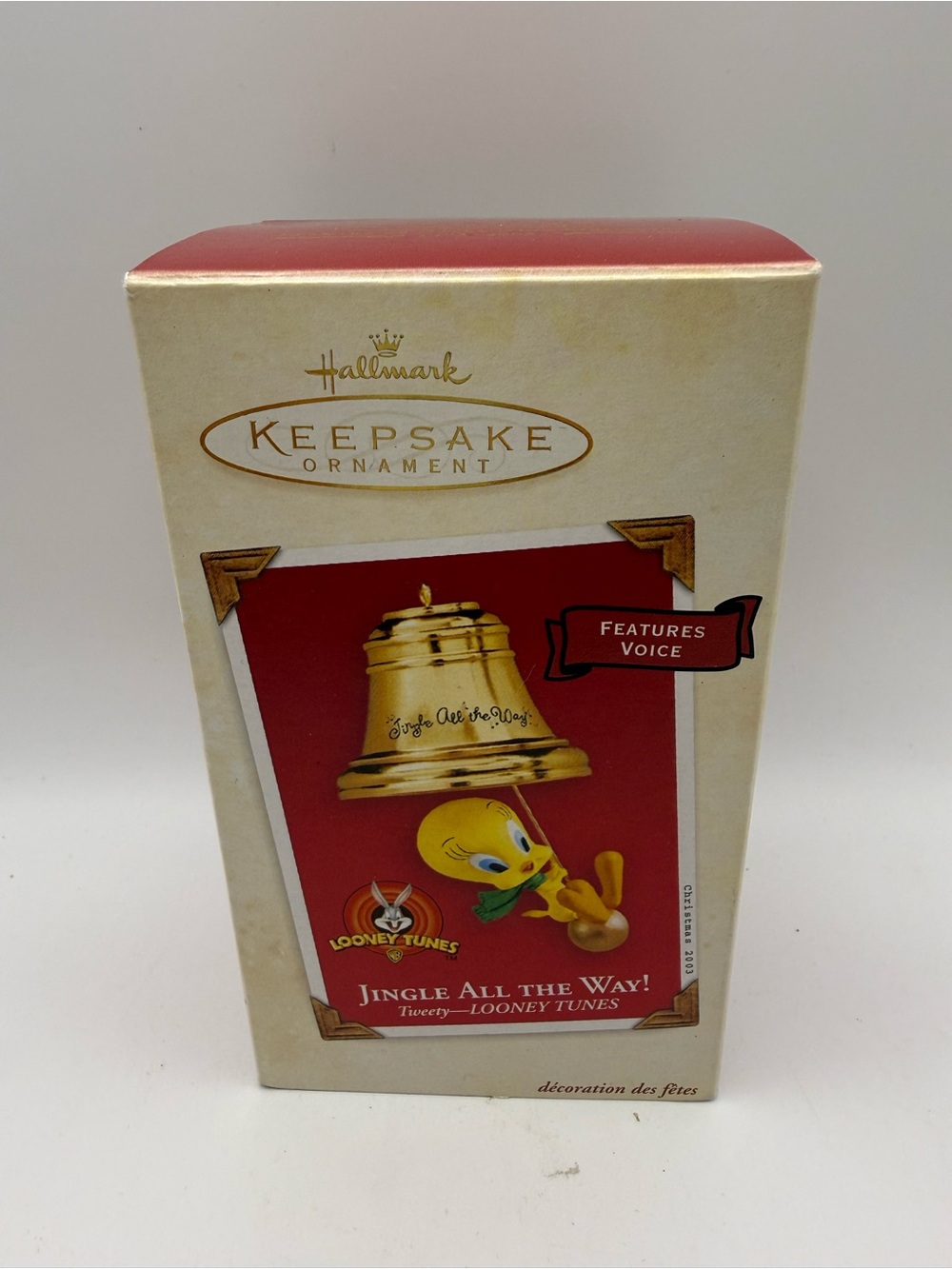 Hallmark Tweety Keepsake Ornament 2003 - Yellow & Gold with Red Box